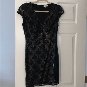 Sequin black dress